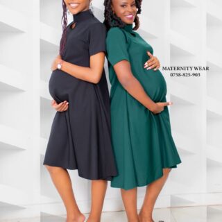Nia CreationLadies Free Size 3/4 Sleeve Pregnant Friendly Official Dress