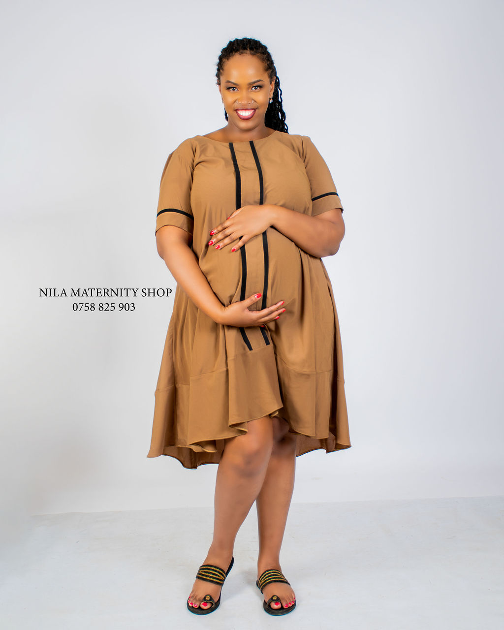 Free Size Ladies Official Dress Pregnant Friendly