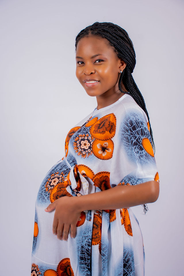 African Nursing Breastfeeding Maxi Dera Dress – Nia Creation