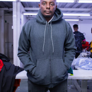 Relaxed Fit Unisex Plain Black Hoodie