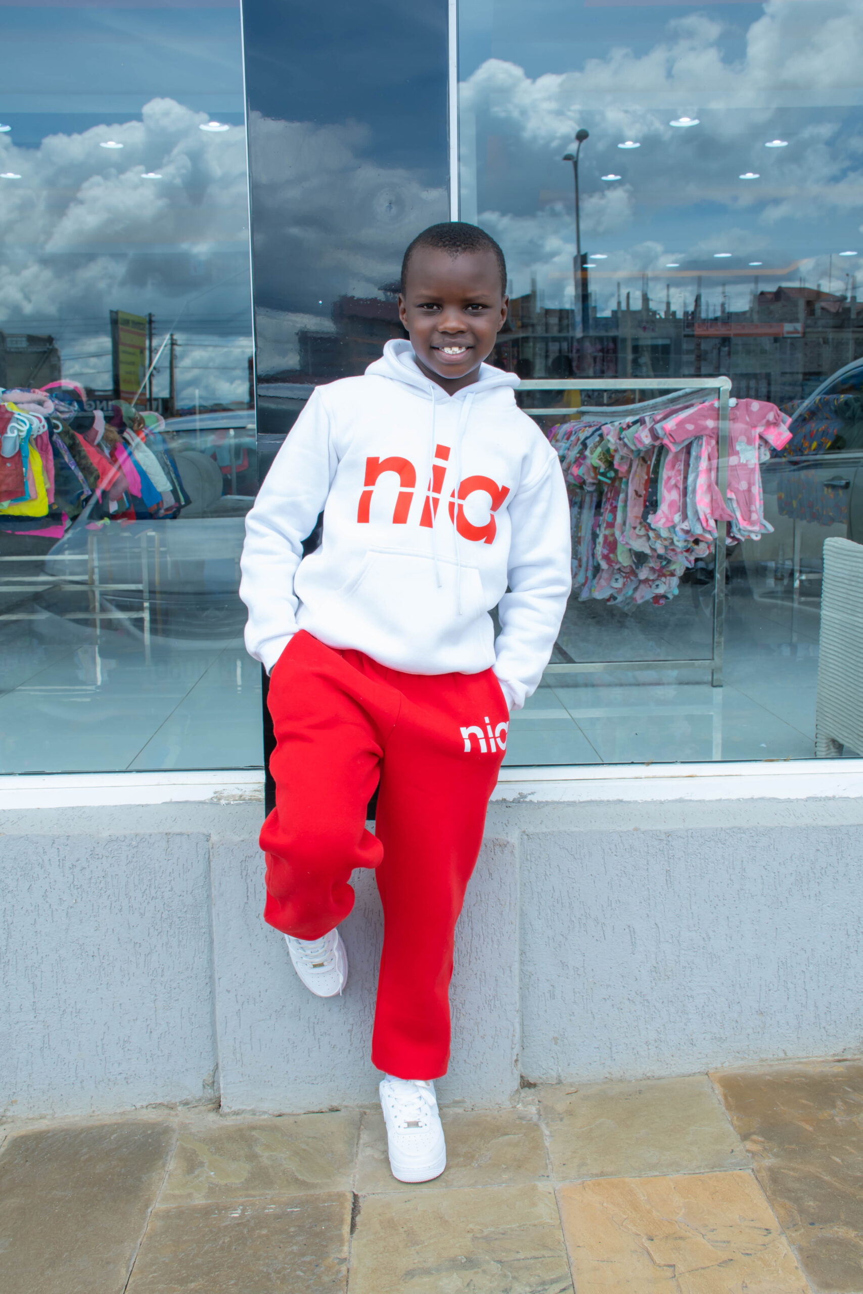Kids Custom Hoodie & Sweatpants Set - Casual Wear Outfit - Image 4