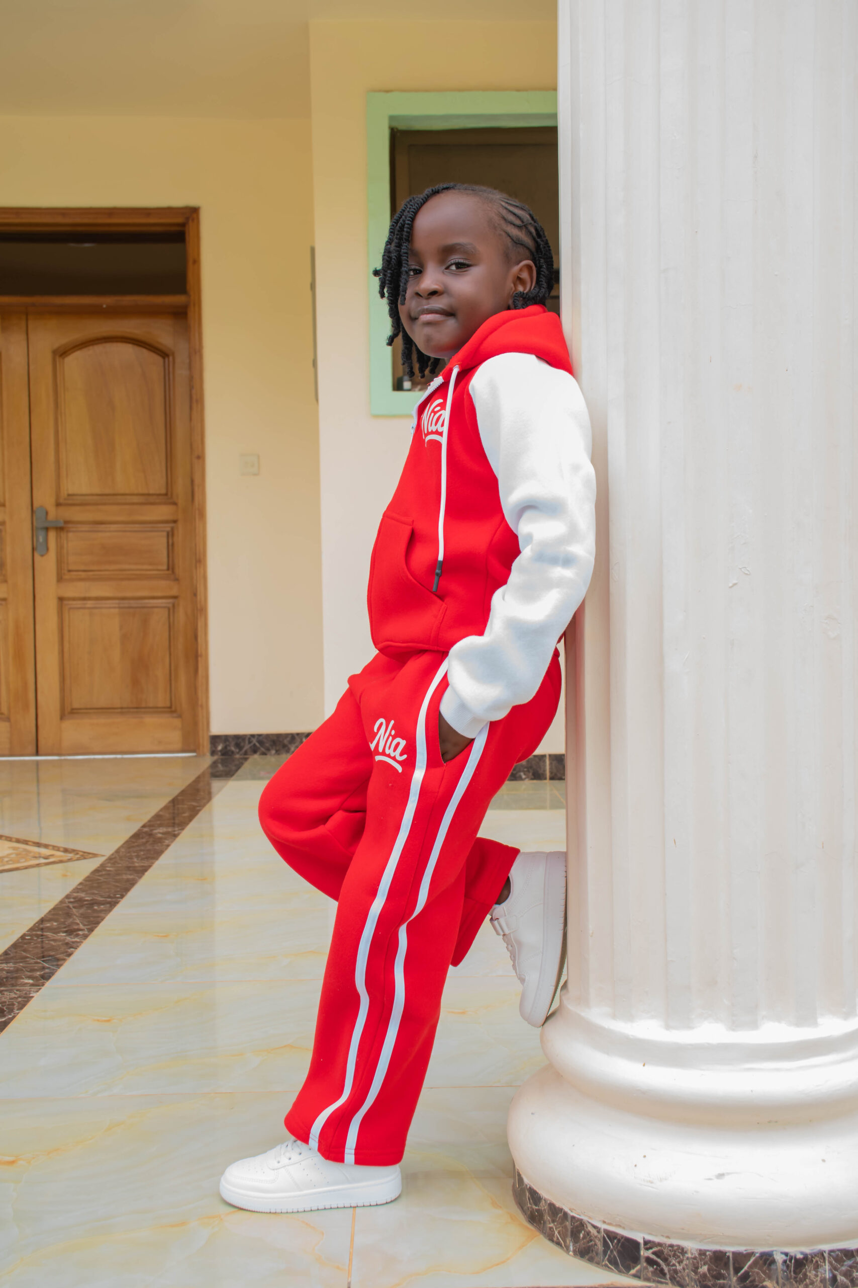 Premium Custom Fleece Hoodie and Sweatpants Set for Adults & Kids