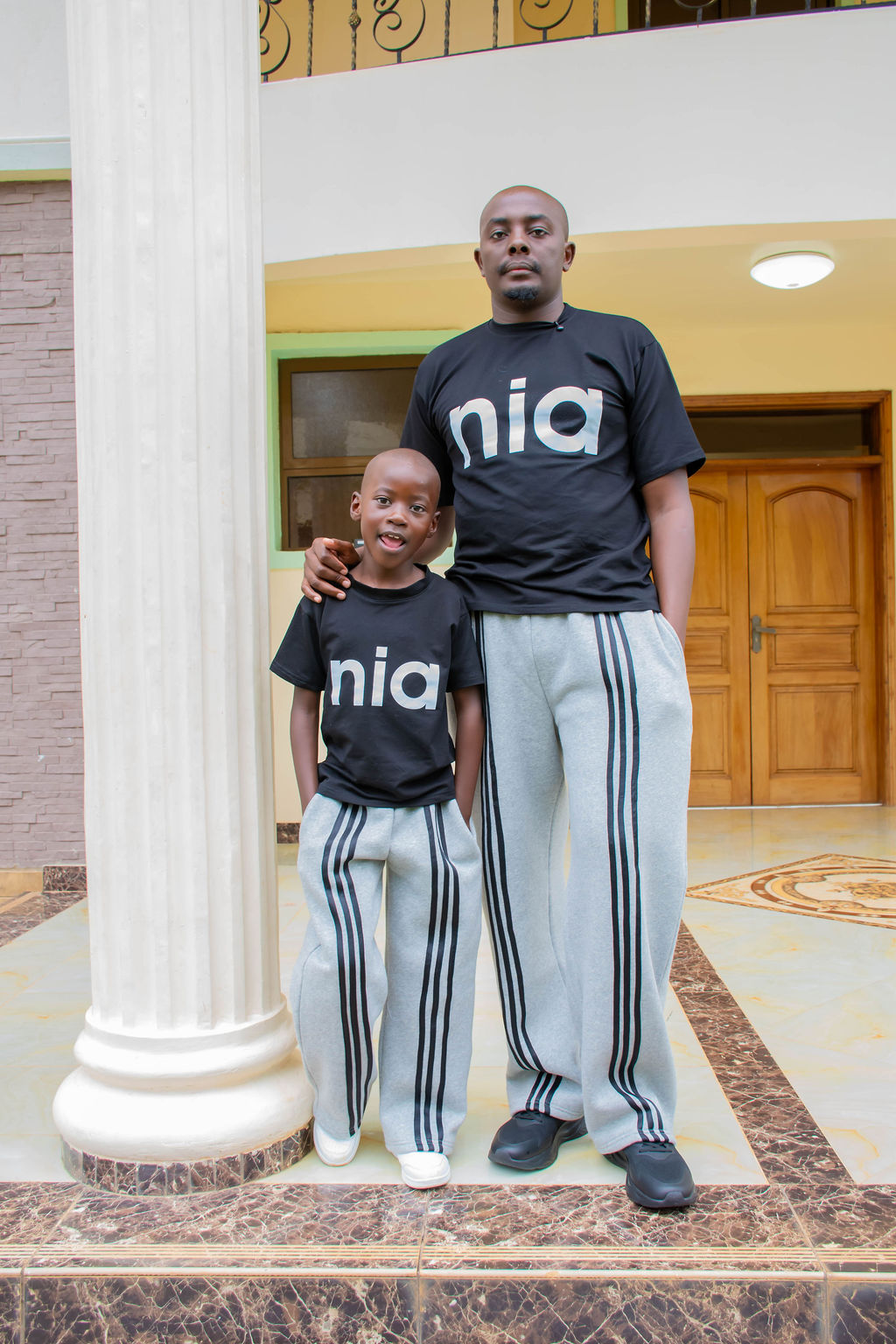 NIA Luxe Stripe Fleece Tracksuit Set – Custom Unisex Three-Piece Sweat Suit Set - Image 19