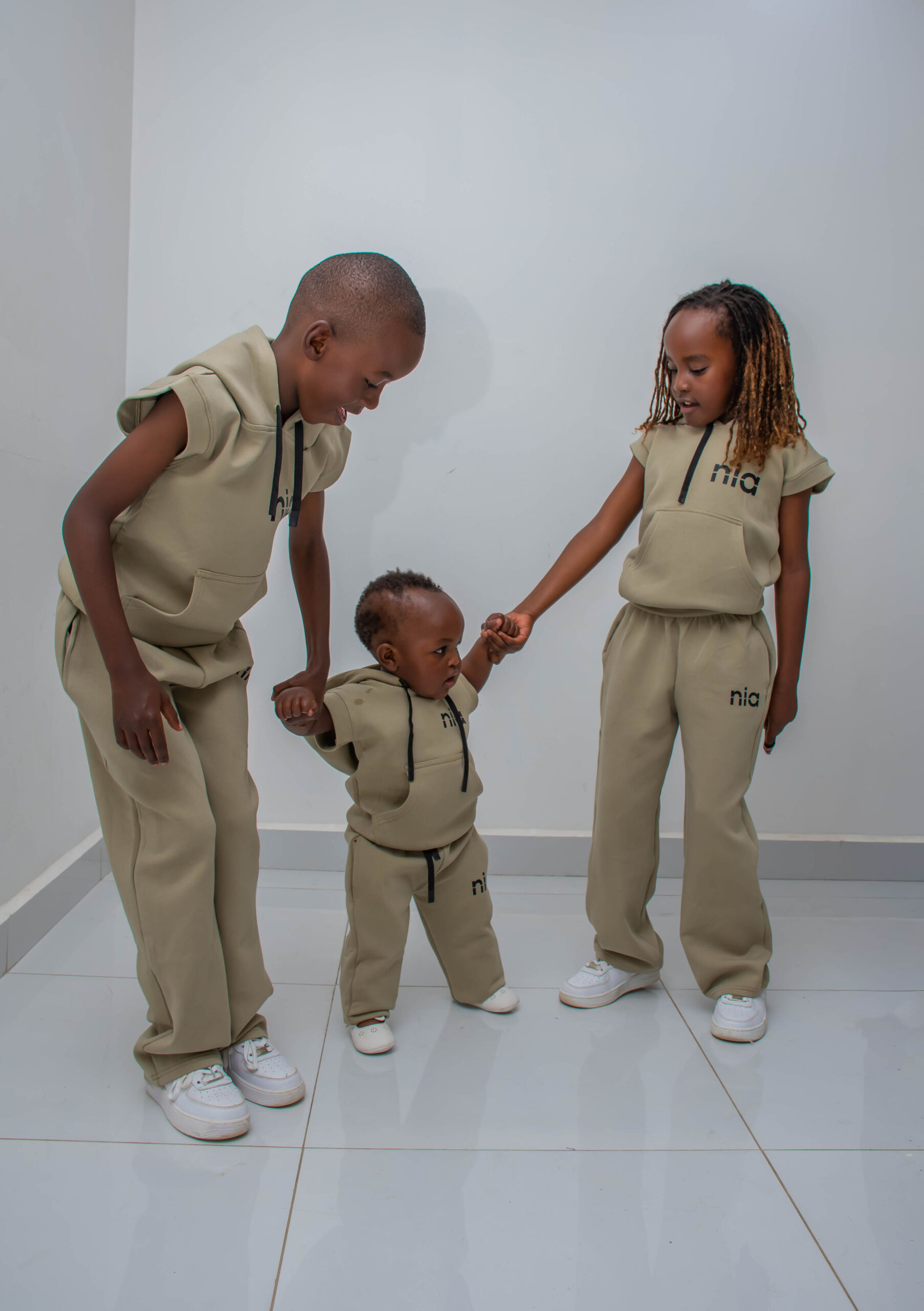 Custom Kids Sleeveless Hoodie & Sweatpants Set | Premium Children's Casual Wear - Image 17