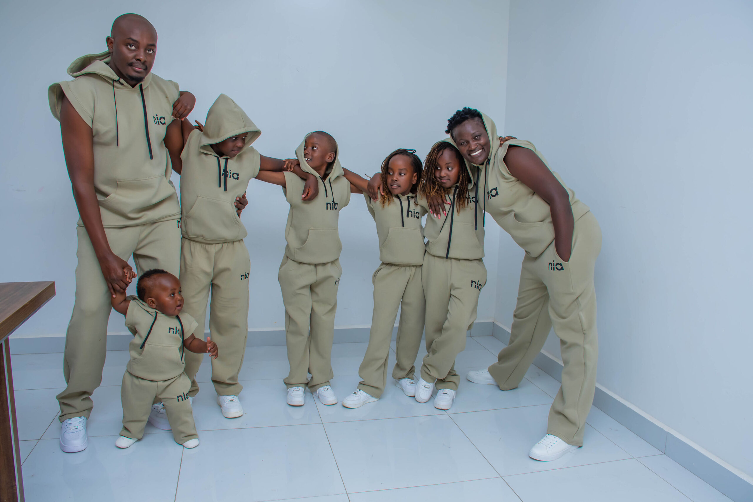 Premium Matching Family Sleeveless Hoodie & Sweatpants Set - Image 9