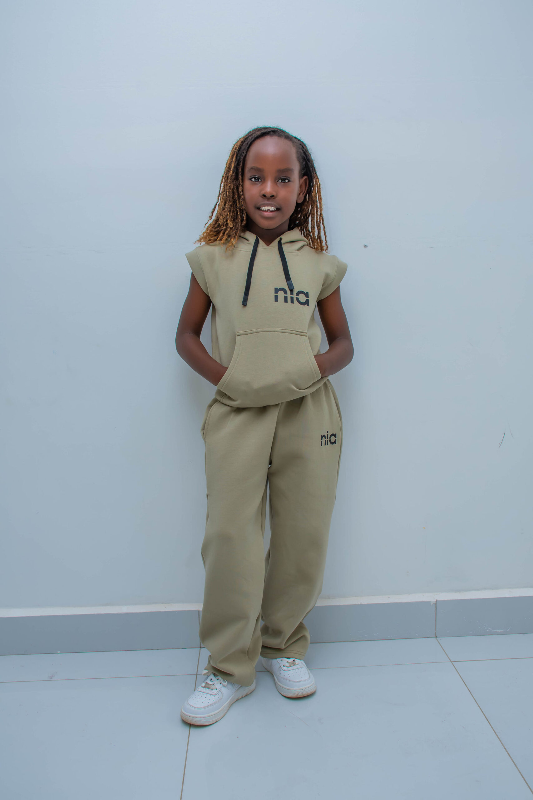 Custom Kids Sleeveless Hoodie & Sweatpants Set | Premium Children's Casual Wear - Image 10