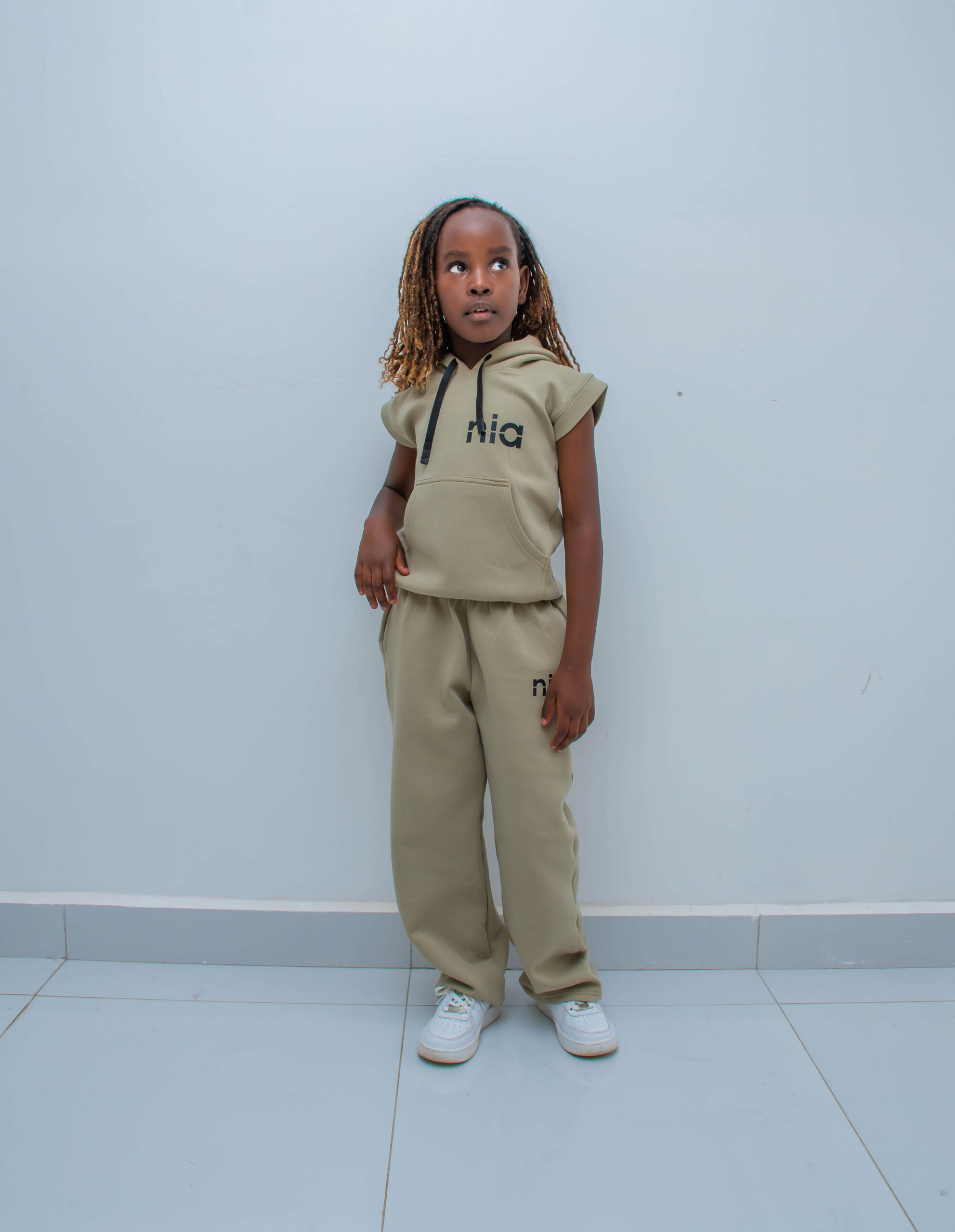 Custom Kids Sleeveless Hoodie & Sweatpants Set | Premium Children's Casual Wear - Image 8