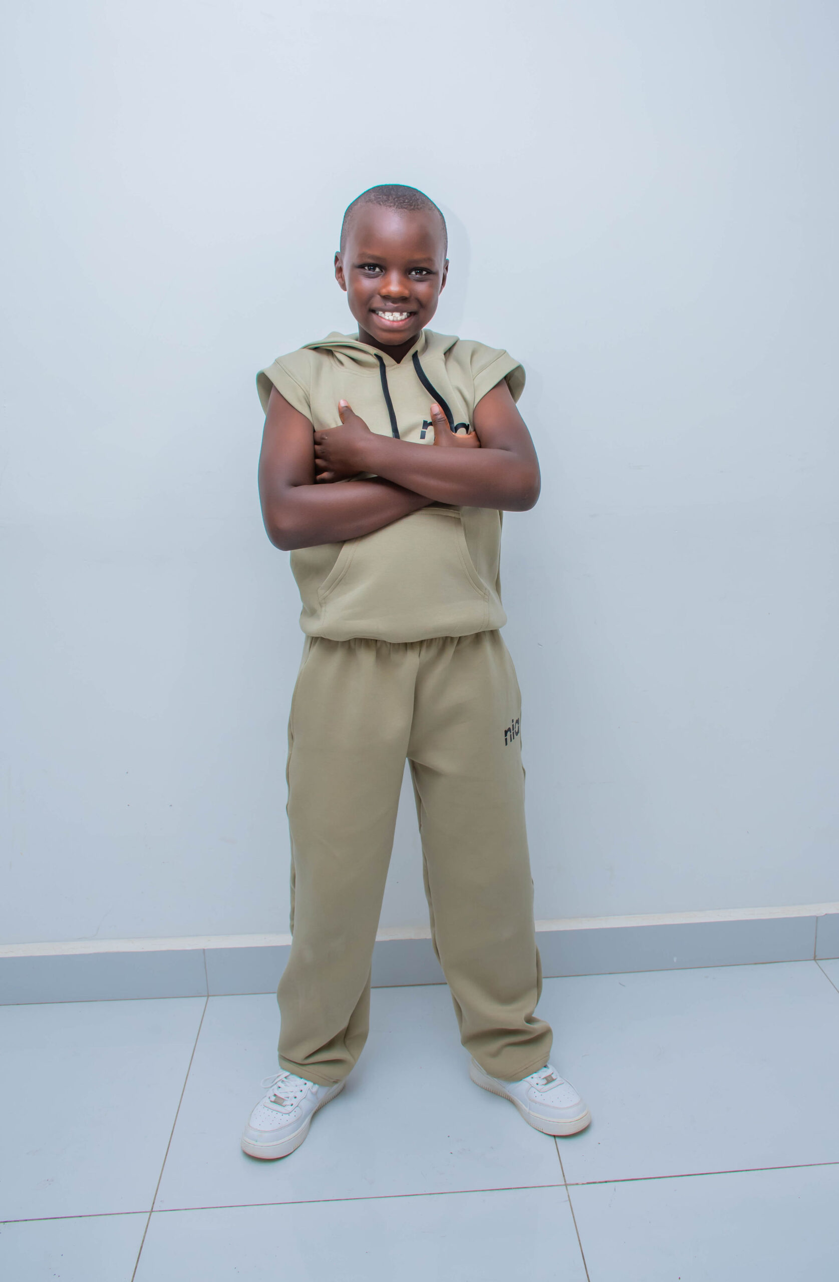 Custom Kids Sleeveless Hoodie & Sweatpants Set | Premium Children's Casual Wear - Image 6