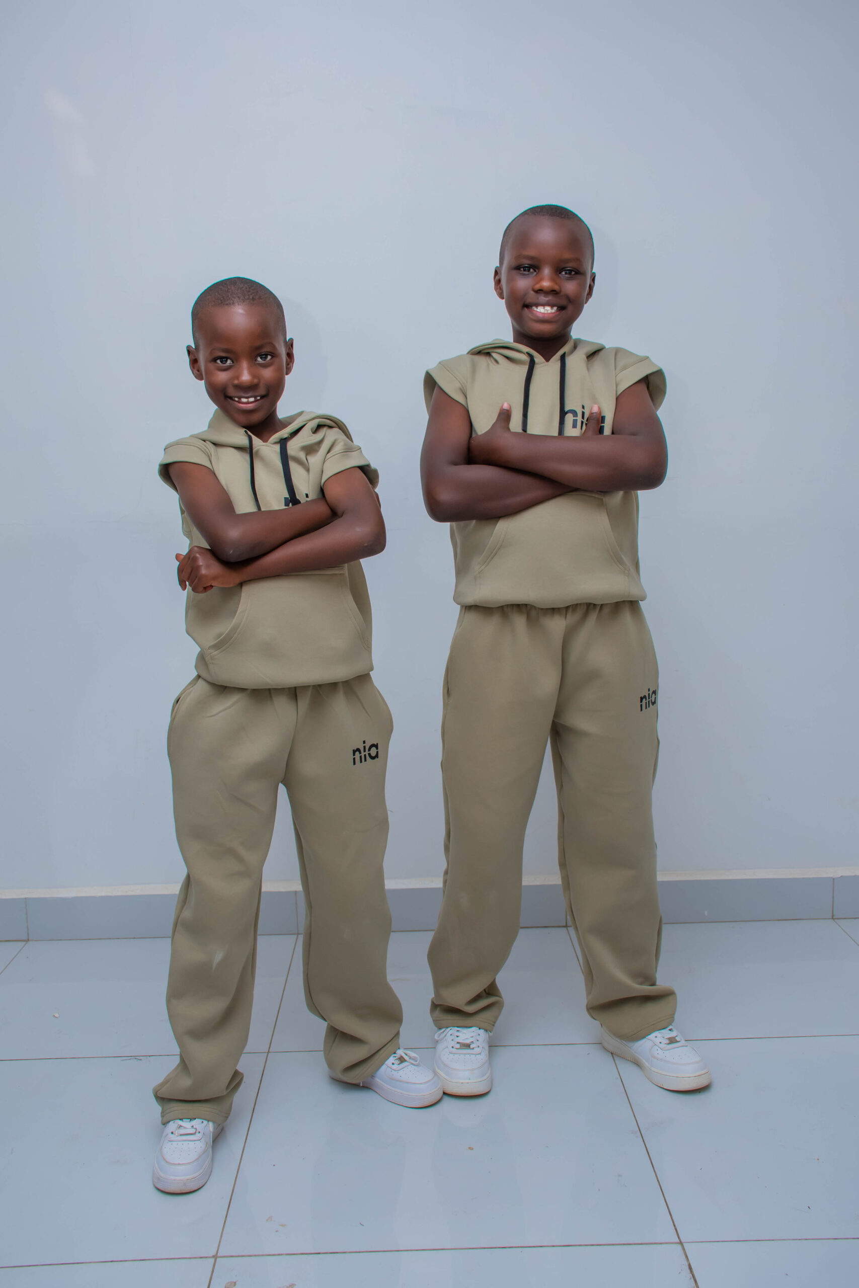 Custom Kids Sleeveless Hoodie & Sweatpants Set | Premium Children's Casual Wear - Image 4