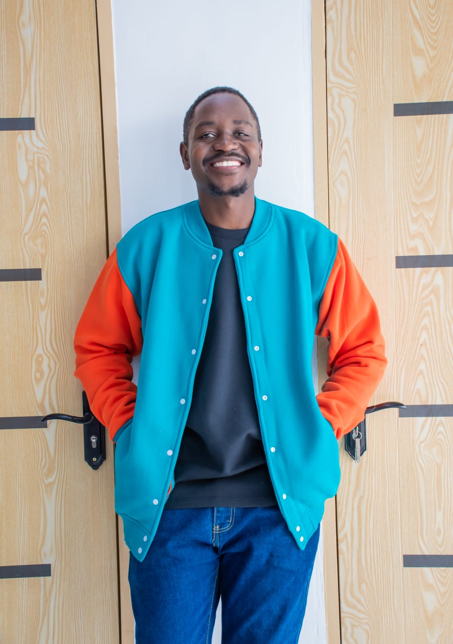Custom Color Block Varsity Jacket Kenya | Personalized Premium Bomber Jacket