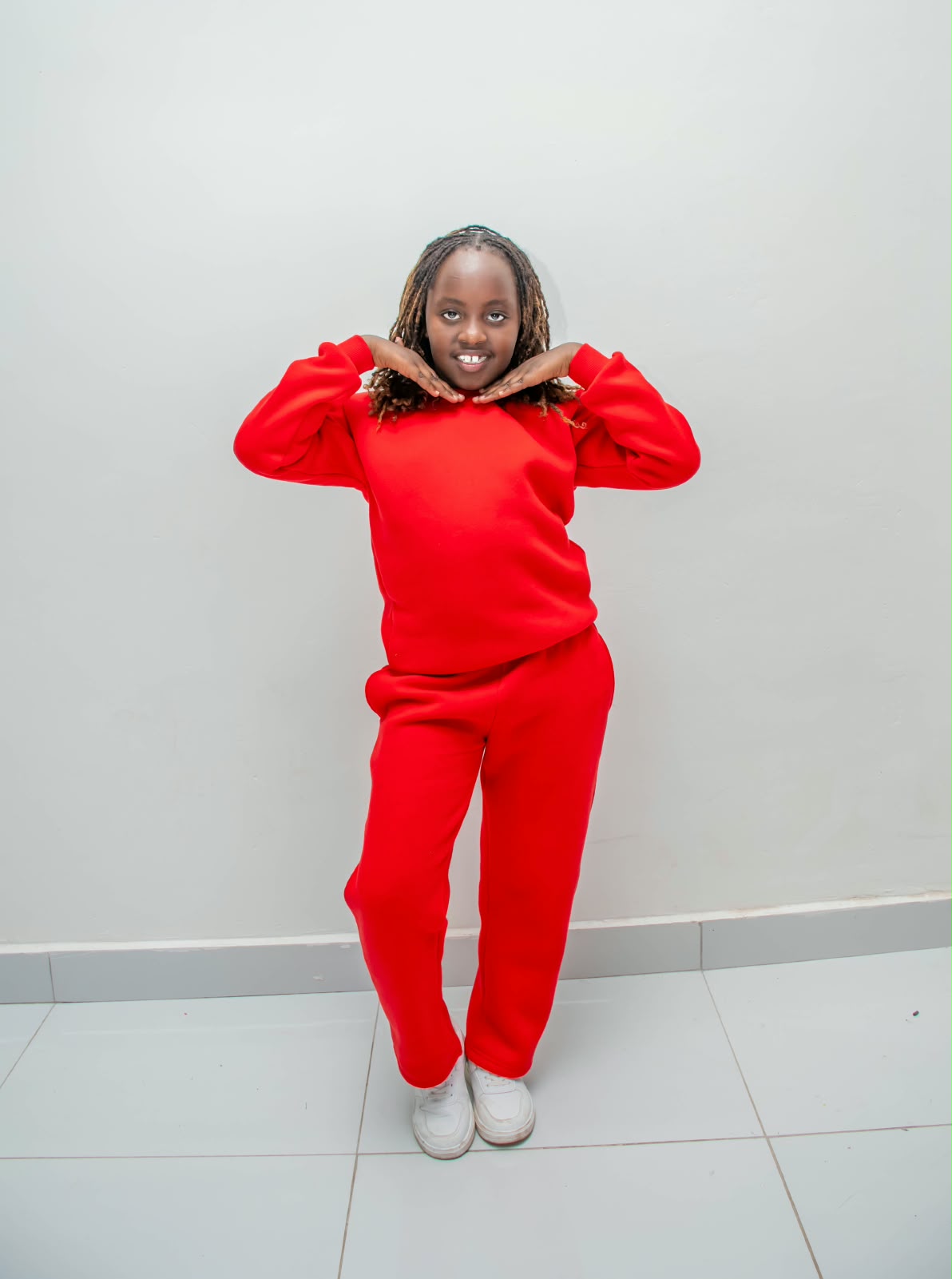 Custom Kids Fleece Sweatshirt & Jogger Set | Personalized Matching Two-Piece Outfit - Image 2