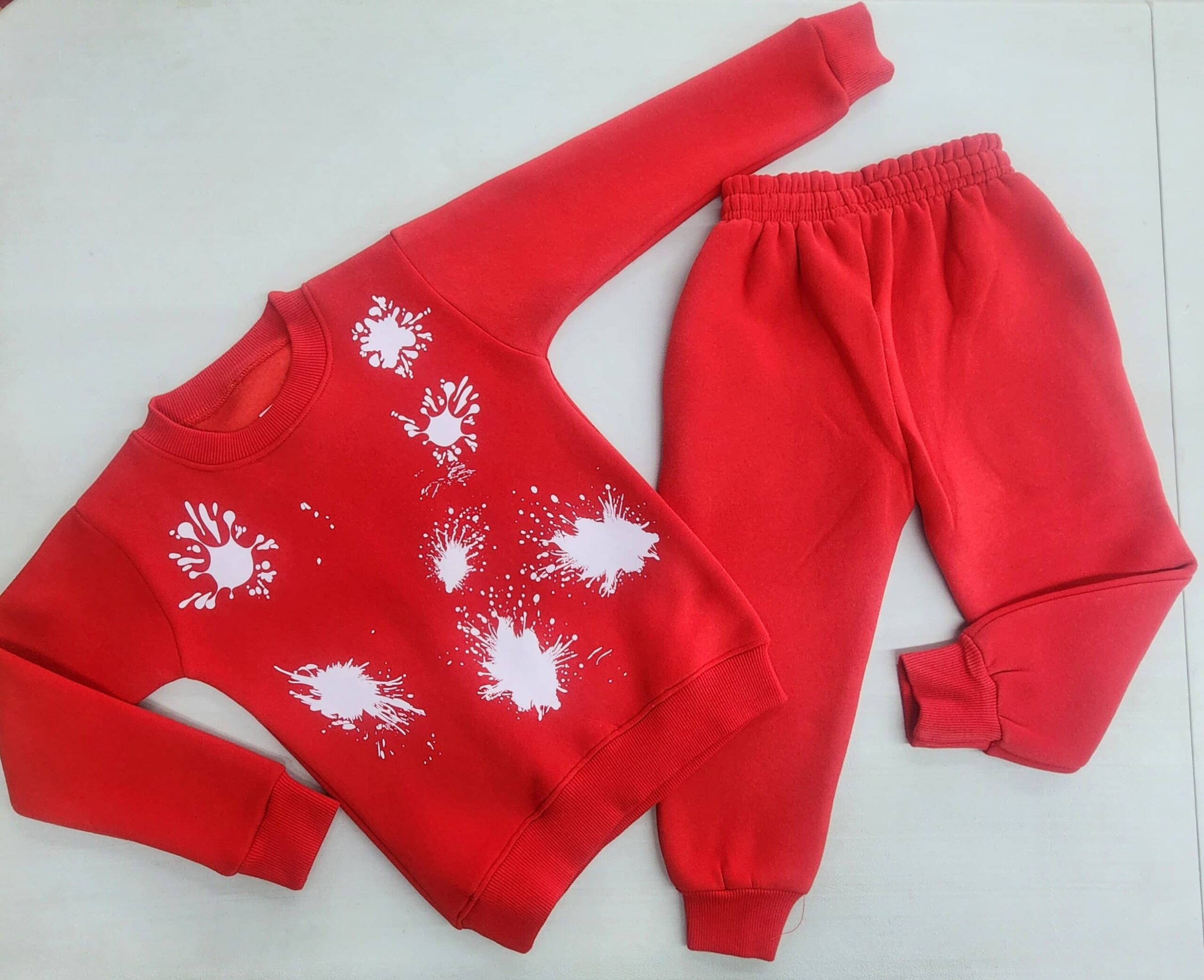 Custom Contrast Panel Sweatshirt & Jogger Set | Personalized Two-Tone Sweatsuit - Image 3