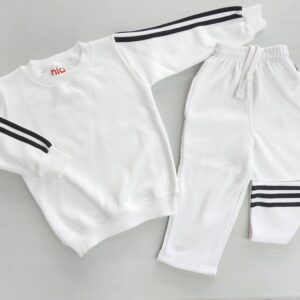 Kids Striped Sweatshirt & Jogger Set | Two-Piece Casual Tracksuit