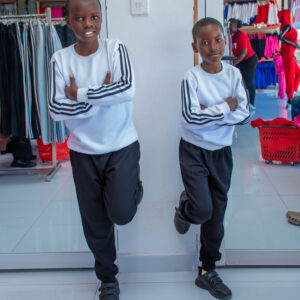 Kids Triple-Stripe Sweatshirt & Jogger Set | Two-Piece Casual Tracksuit